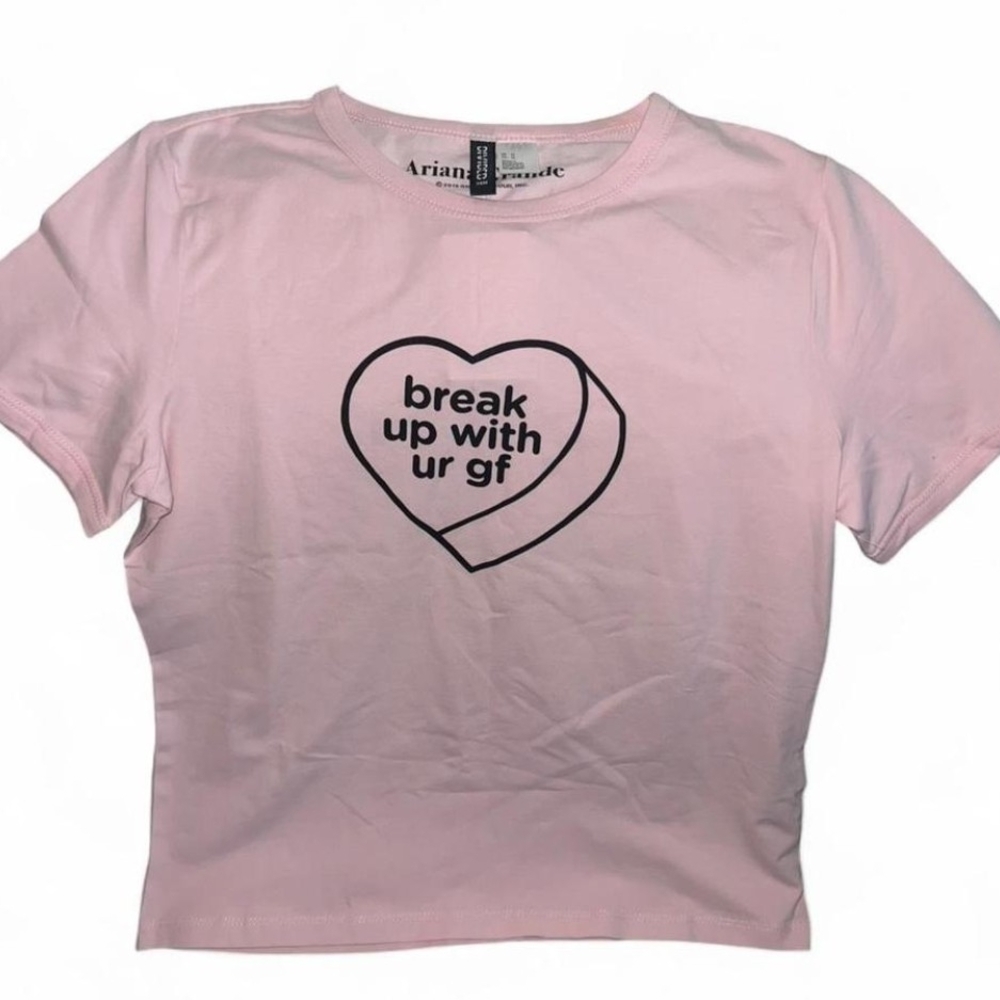 Ariana Grande Light Pink Graphic Tee